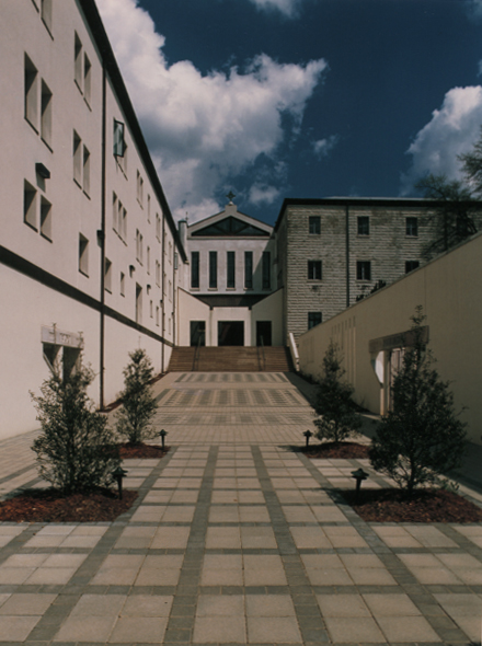 Abbey of Our Lady AFTER - abbey courtyard